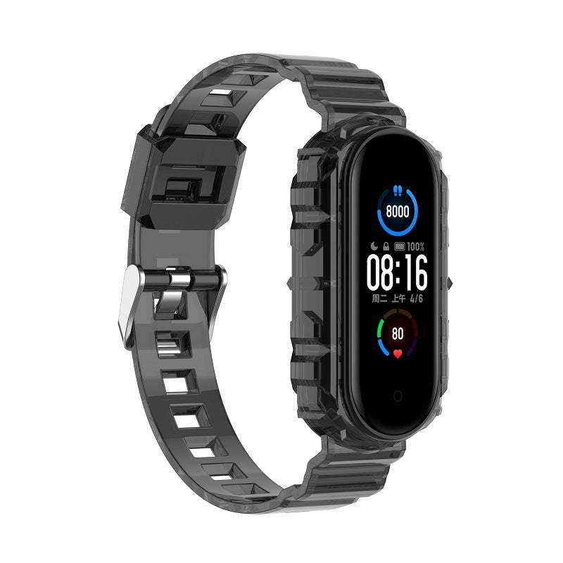 Ensfarvet TPU Smart Watch Band Udskiftningshåndledsrem til Xiaomi Mi Band 6 Ensfarvet TPU Smart Watch Band Udskiftningshåndledsrem til Xiaomi Mi Band 6
